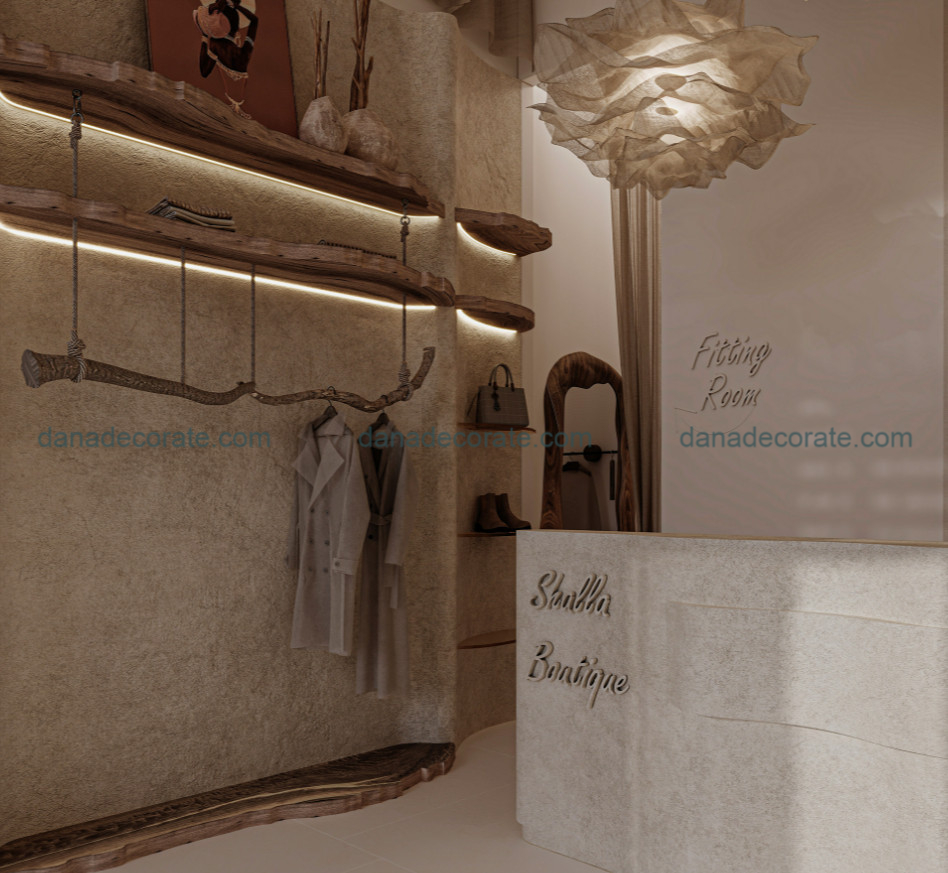 Thiết kế thi công nội thất cửa hàng quần áo nữ trọn gói