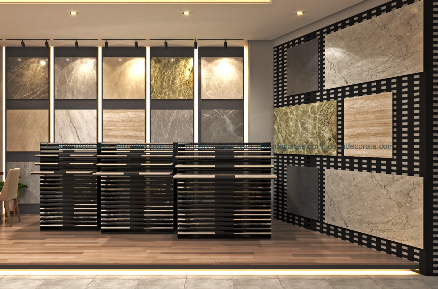 Thiết kế thi công showroom trang thiết bị vật liệu nội thất xây dựng