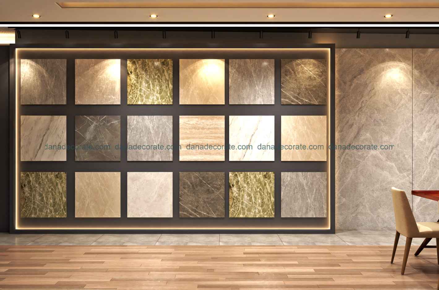 Thiết kế thi công showroom trang thiết bị vật liệu nội thất xây dựng