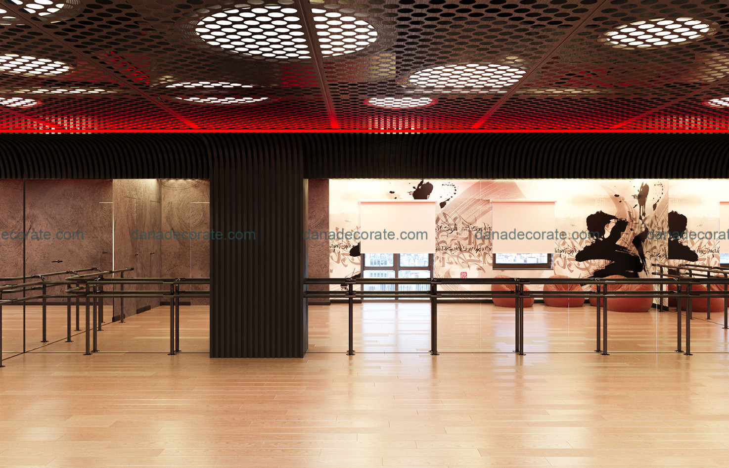 Thiết kế thi công trọn gói phòng dance theo phong cách hiện đại trẻ trung năng động