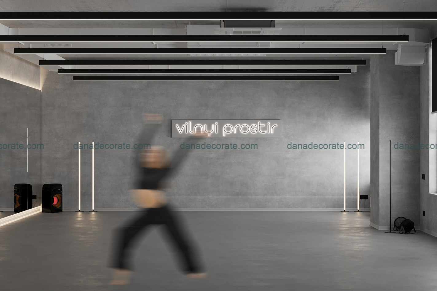 Thiết kế thi công trọn gói phòng dance theo phong cách hiện đại trẻ trung năng động