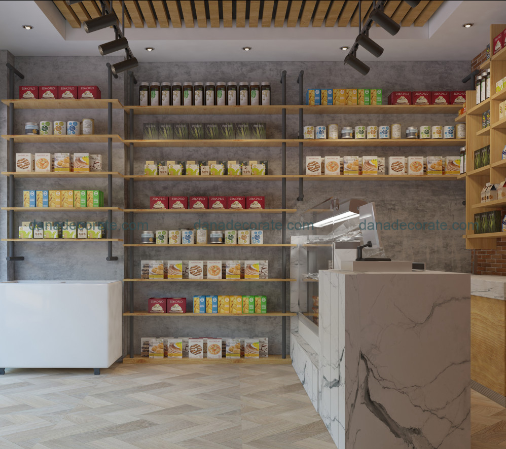 Thiết kế thi công trọn gói siêu thị bán lẻ quy mô nhỏ theo phong cách hiện đại