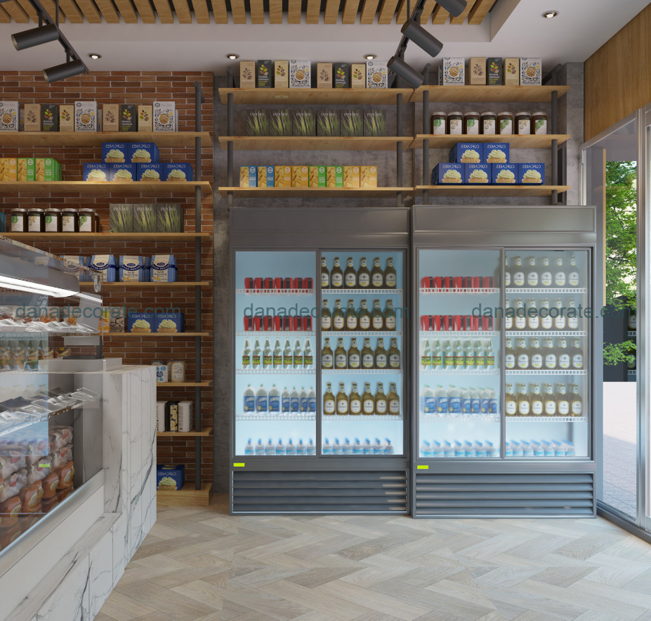 Thiết kế thi công trọn gói siêu thị bán lẻ quy mô nhỏ theo phong cách hiện đại