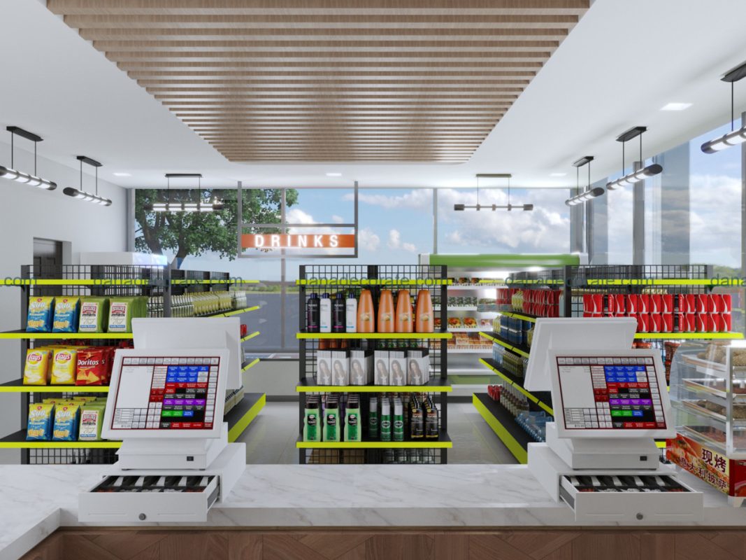 Thiết kế thi công trọn gói siêu thị bán lẻ quy mô nhỏ theo phong cách hiện đại
