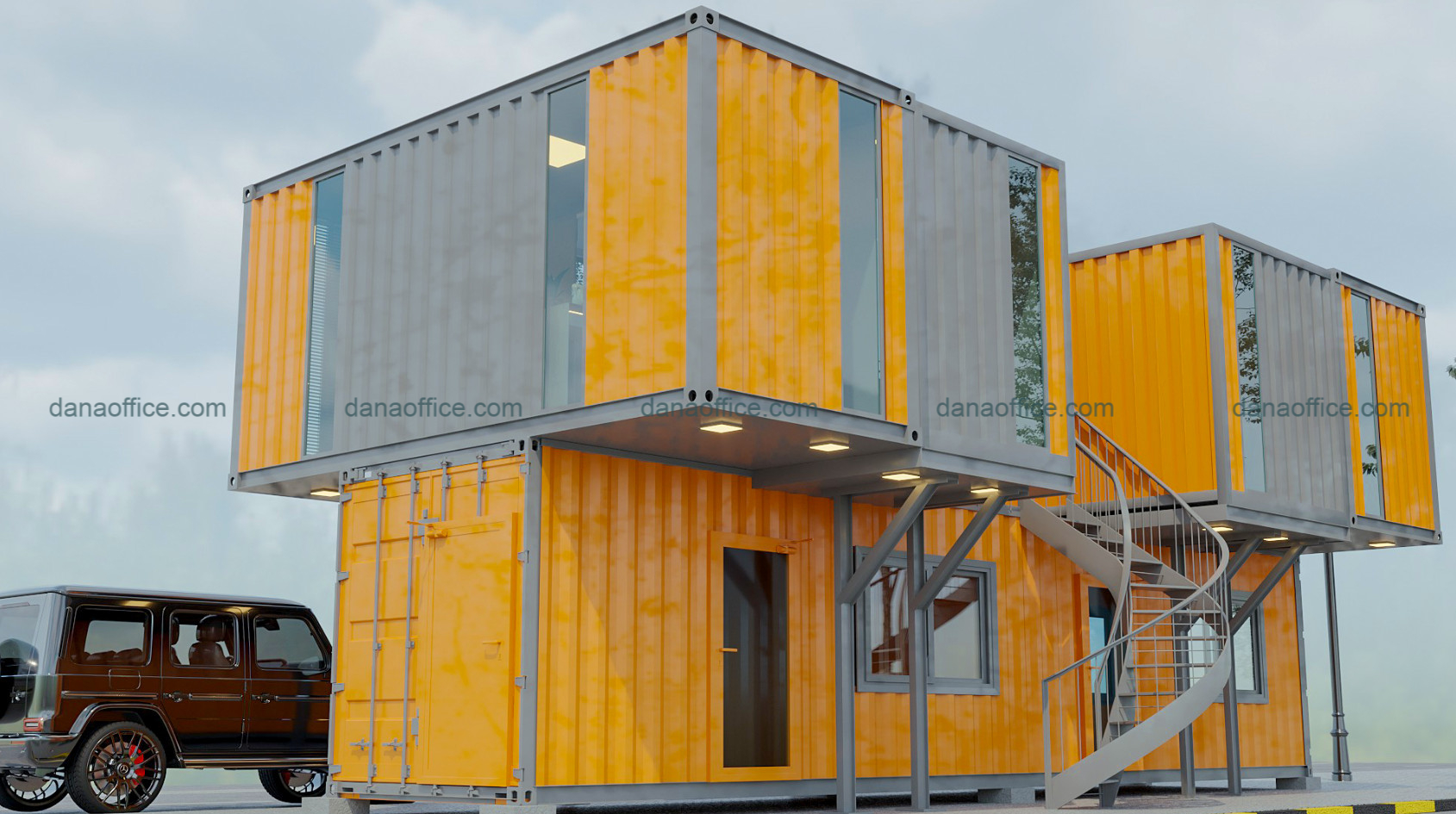 Thiết kế nội thất office container tại Đà Nẵng