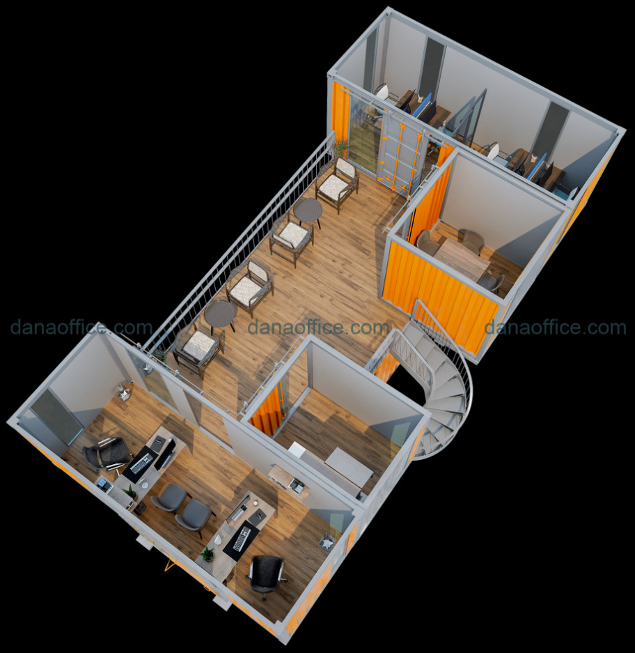 Thiết kế nội thất office container tại Đà Nẵng