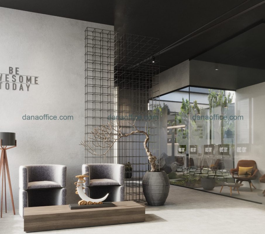 Bố trí nội thất văn phòng thoải mái, thoáng đoãng