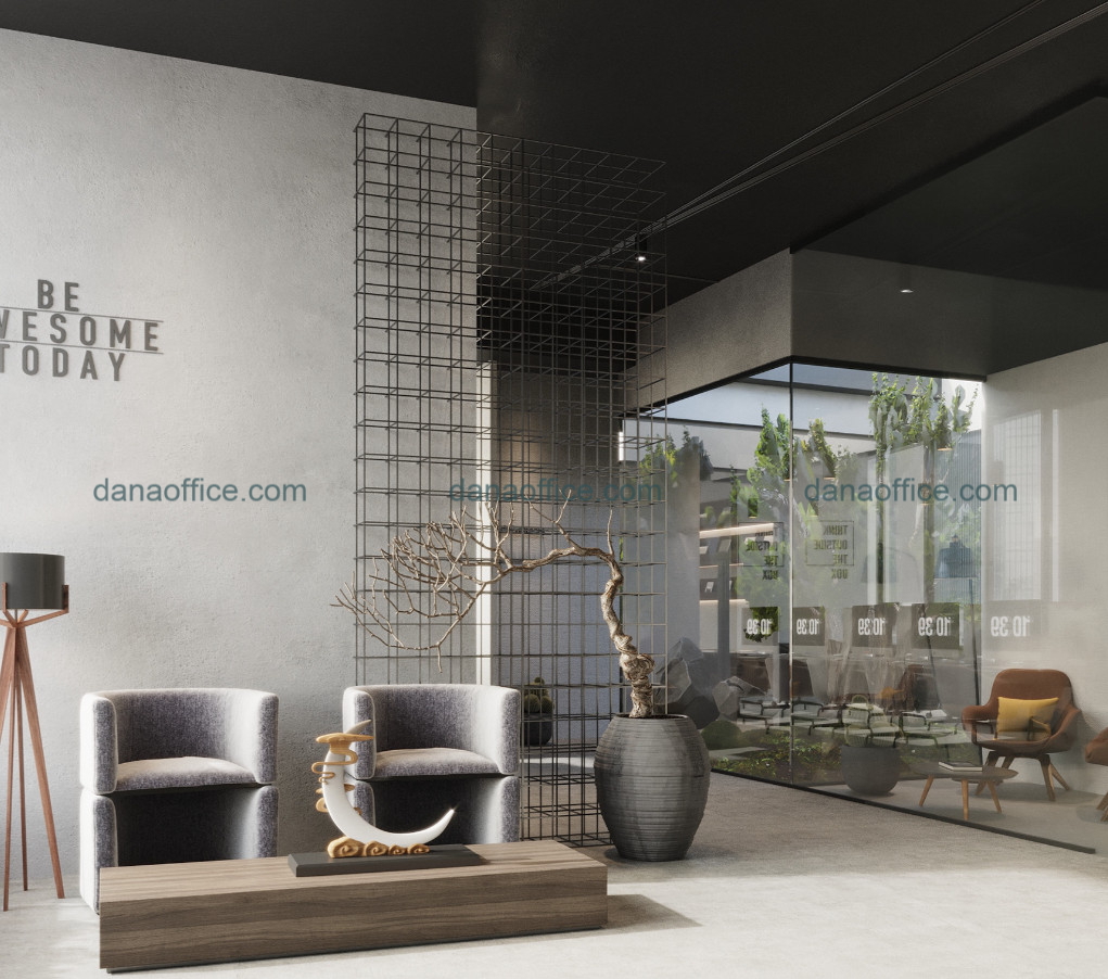 Bố trí nội thất văn phòng thoải mái, thoáng đoãng