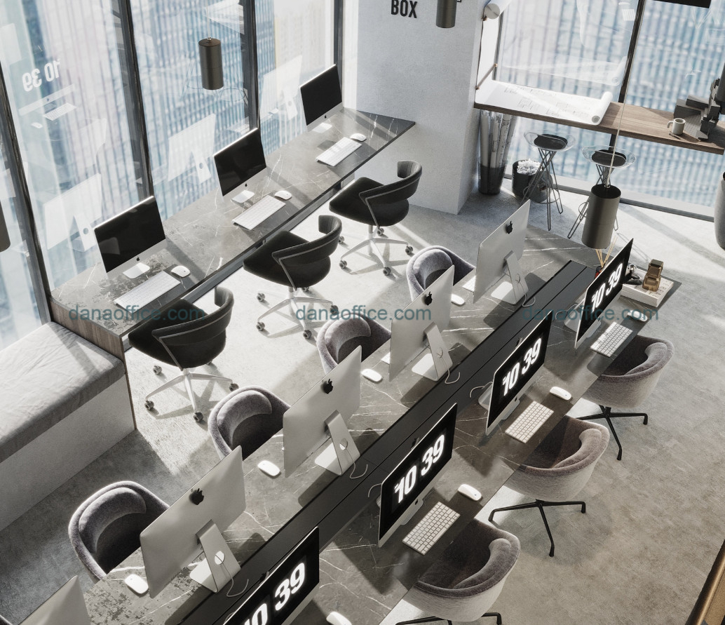 Bố trí nội thất văn phòng phù hợp với không gian