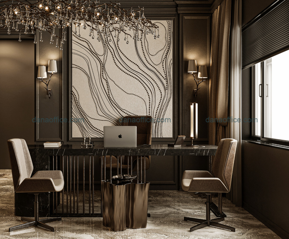 Thiết kế phòng làm việc sang trọng, đẳng cấp