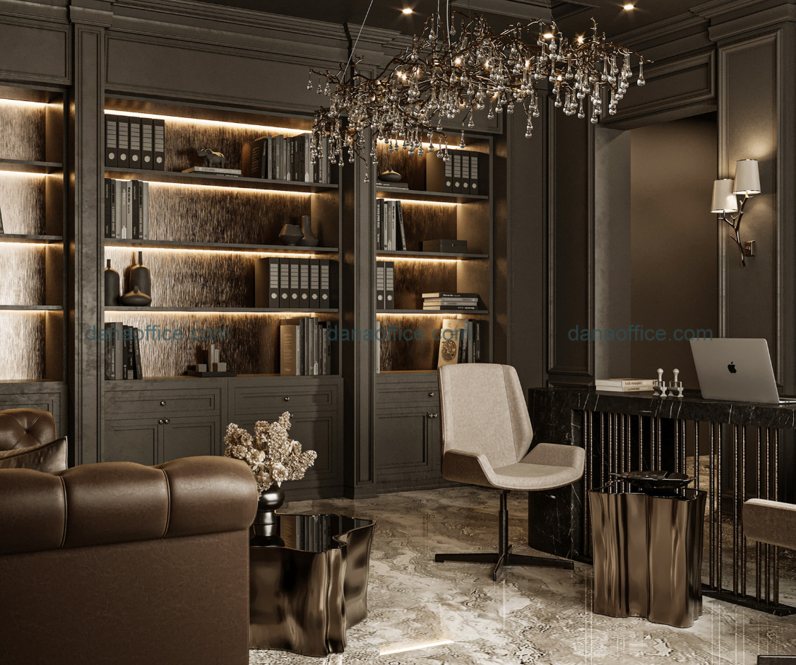 Thiết kế phòng làm việc sang trọng, đẳng cấp