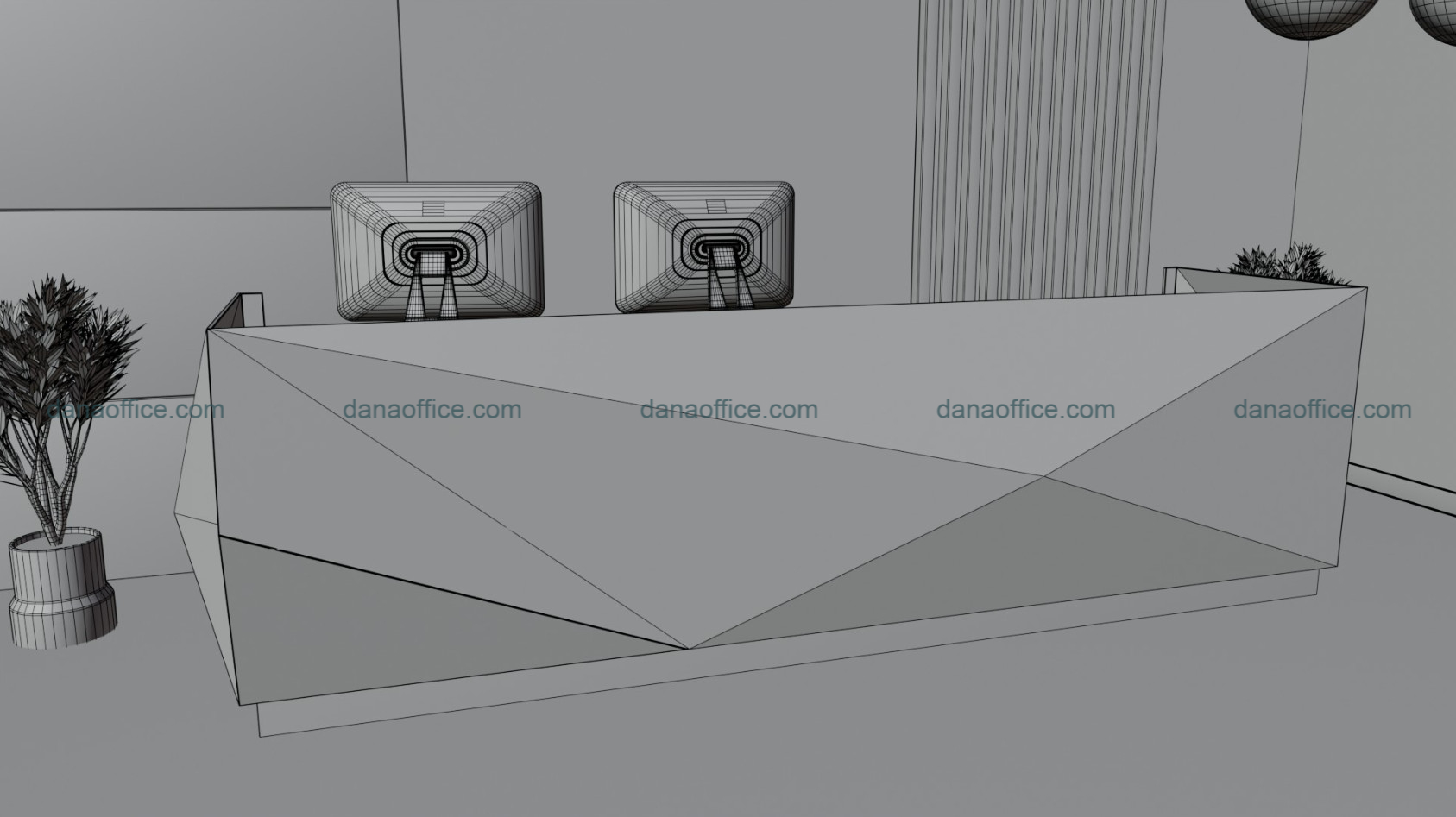 Mô phỏng thiết kế sảnh văn phòng chuyên nghiệp tại Đà Nẵng
