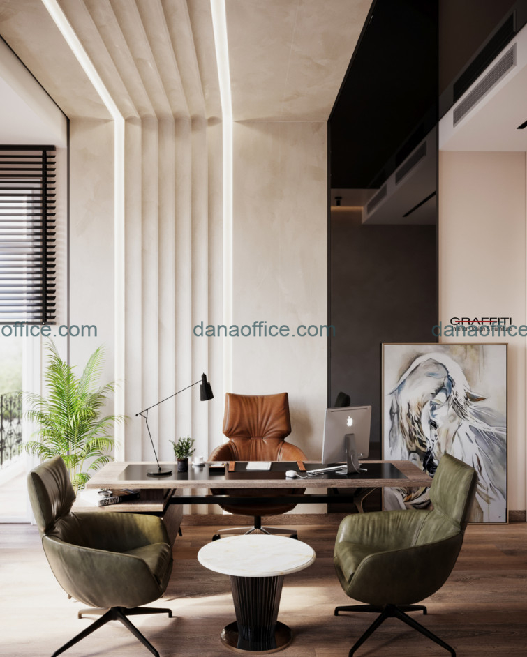 Không gian làm việc nhỏ được tô điểm bằng tông màu pastel nhẹ nhàng