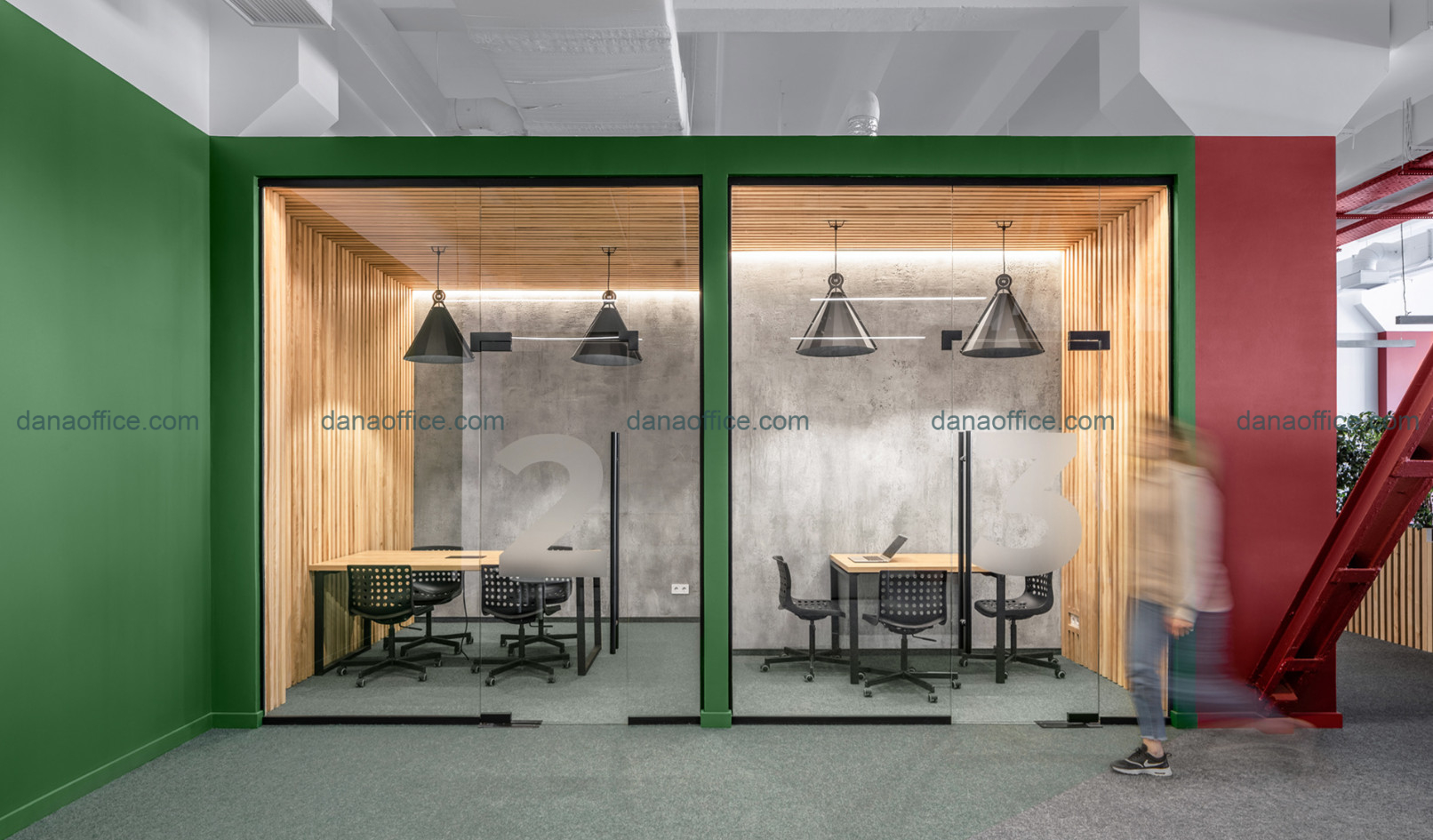 Bố trí không gian riêng tư trong văn phòng