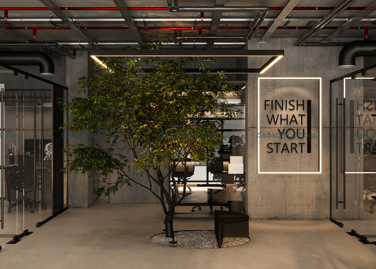 Tạo điểm nhấn trong thiết kế văn phòng