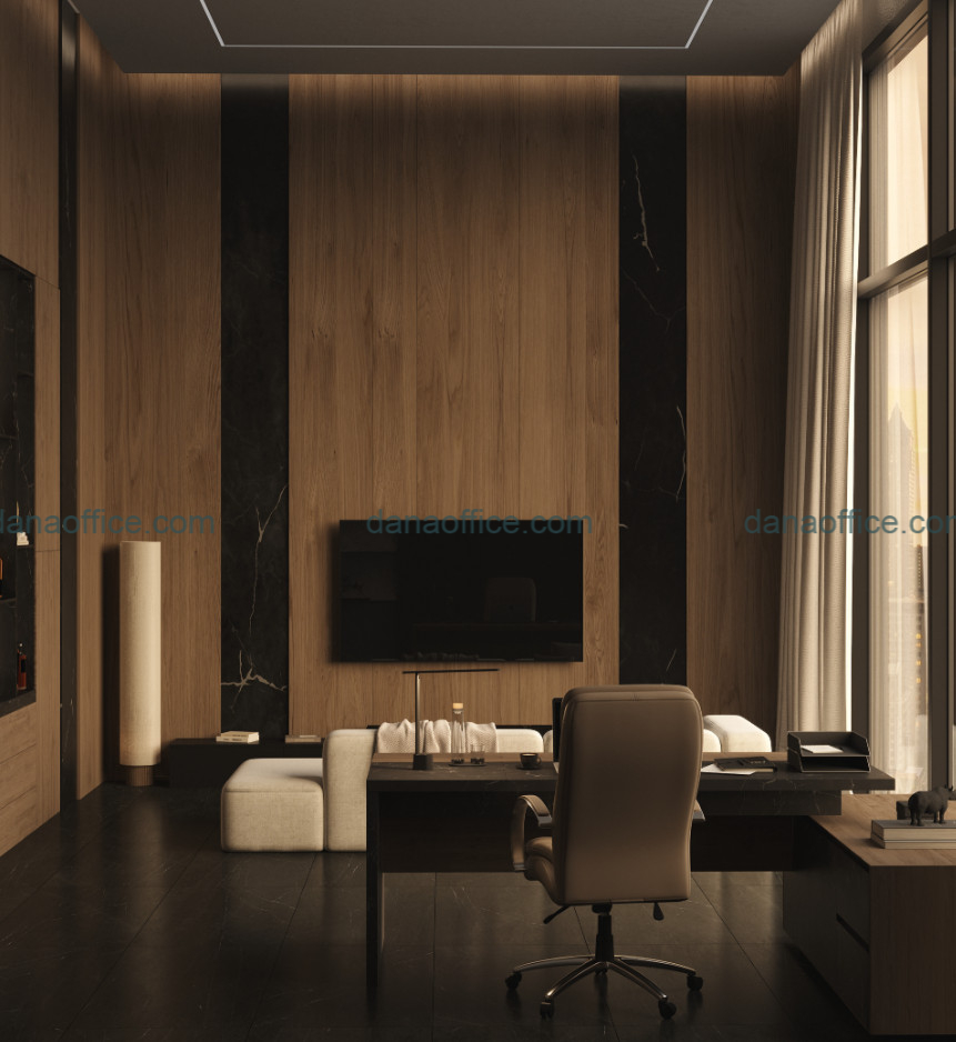 Thiết kế phòng làm việc giám đốc hiện đại đóng vai trò quan trọng trong việc tạo dựng ấn tượng với đối tác