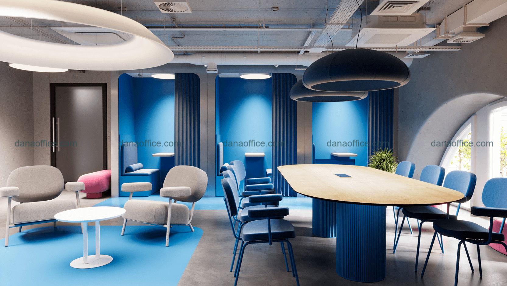 Sắp xếp không gian mở giúp nhân viên dễ trao đổi với nhau