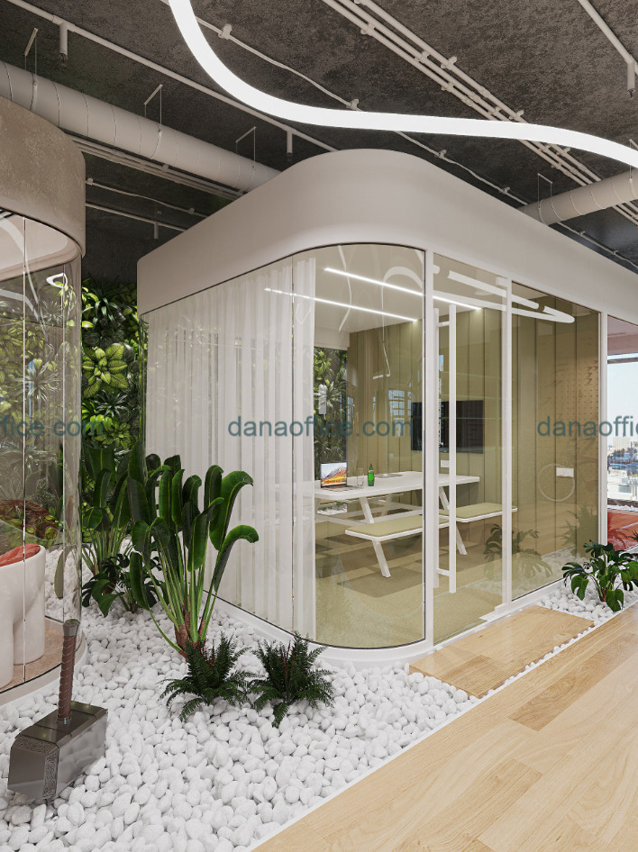 Thiết kế các khu vực làm việc riêng trong văn phòng