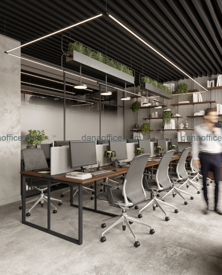 Thiết kế không gian văn phòng thoáng đãng