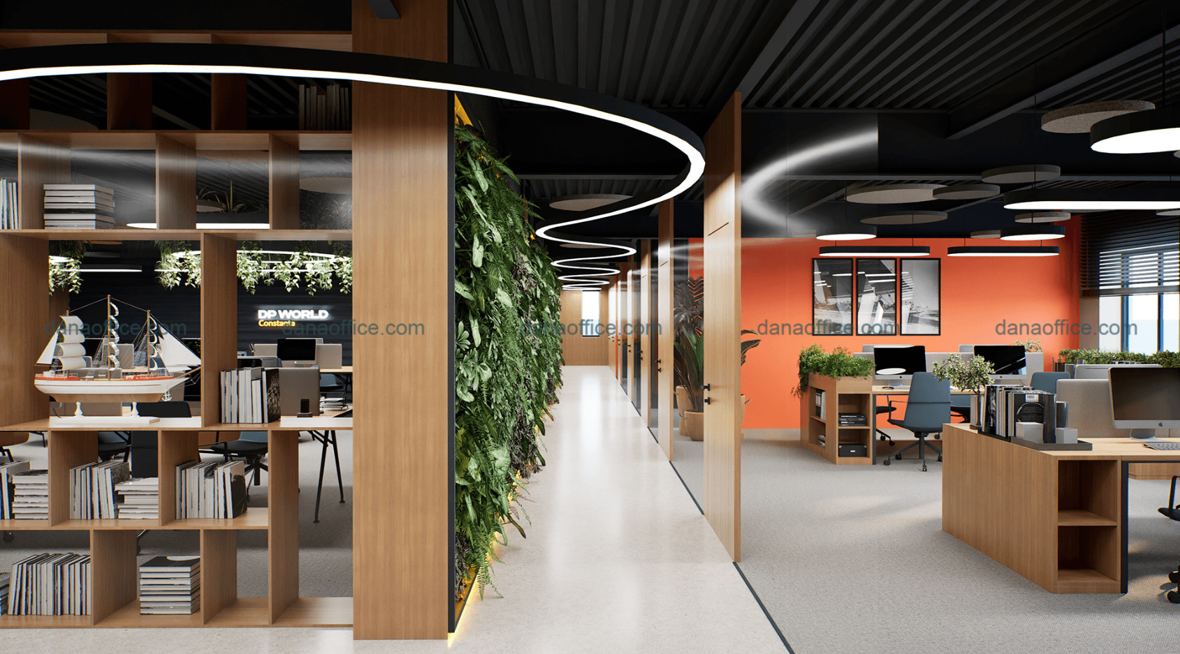 Thiết kế văn phòng 500m2 ấn tượng tại Đà Nẵng