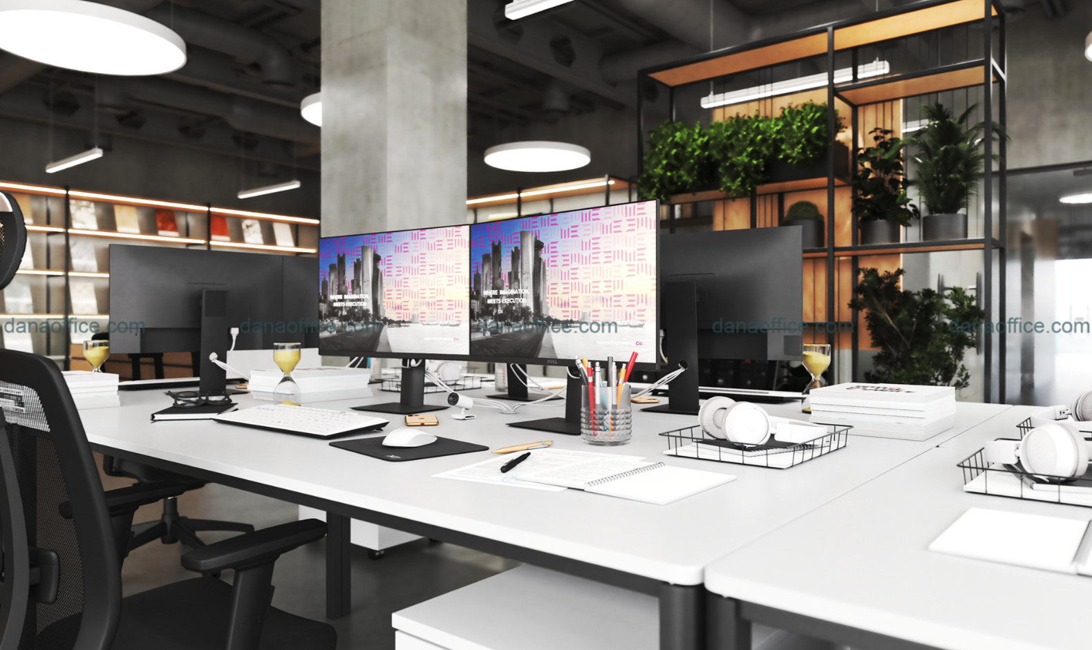 Thiết kế văn phòng 1000m2 hiện đại