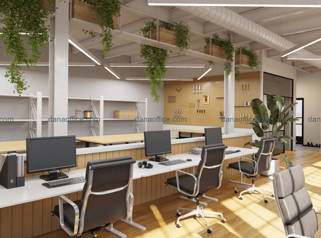 Văn phòng 25m2 nhưng vẫn đủ ánh sáng