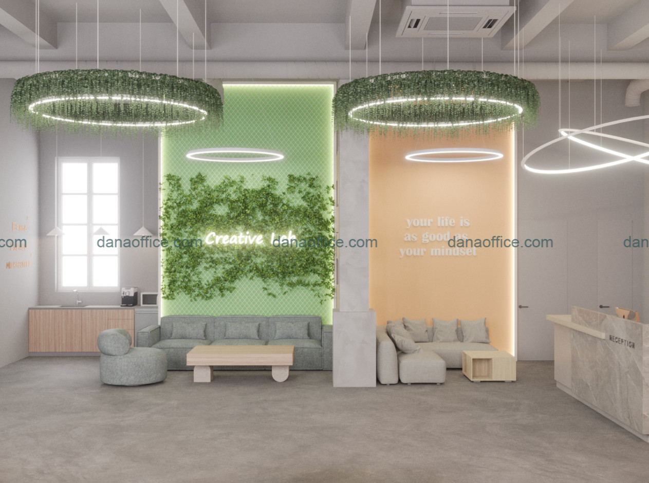 Thiết kế văn phòng 35m2 đơn giản nhưng tinh tế