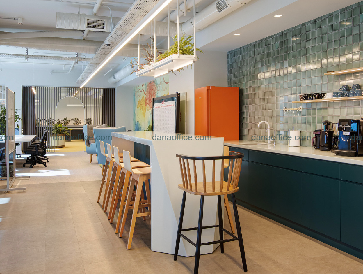 Thiết kế quầy pha chế cho văn phòng 400m2