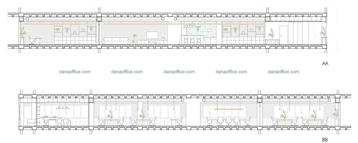 Mặt bằng bố trí không gian văn phòng 400m2
