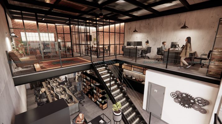 Thiết kế văn phòng 3 tầng tại Đà Nẵng