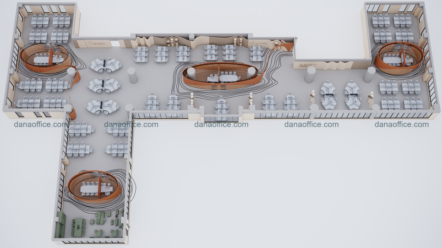 Mặt bằng bố trí không gian văn phòng 