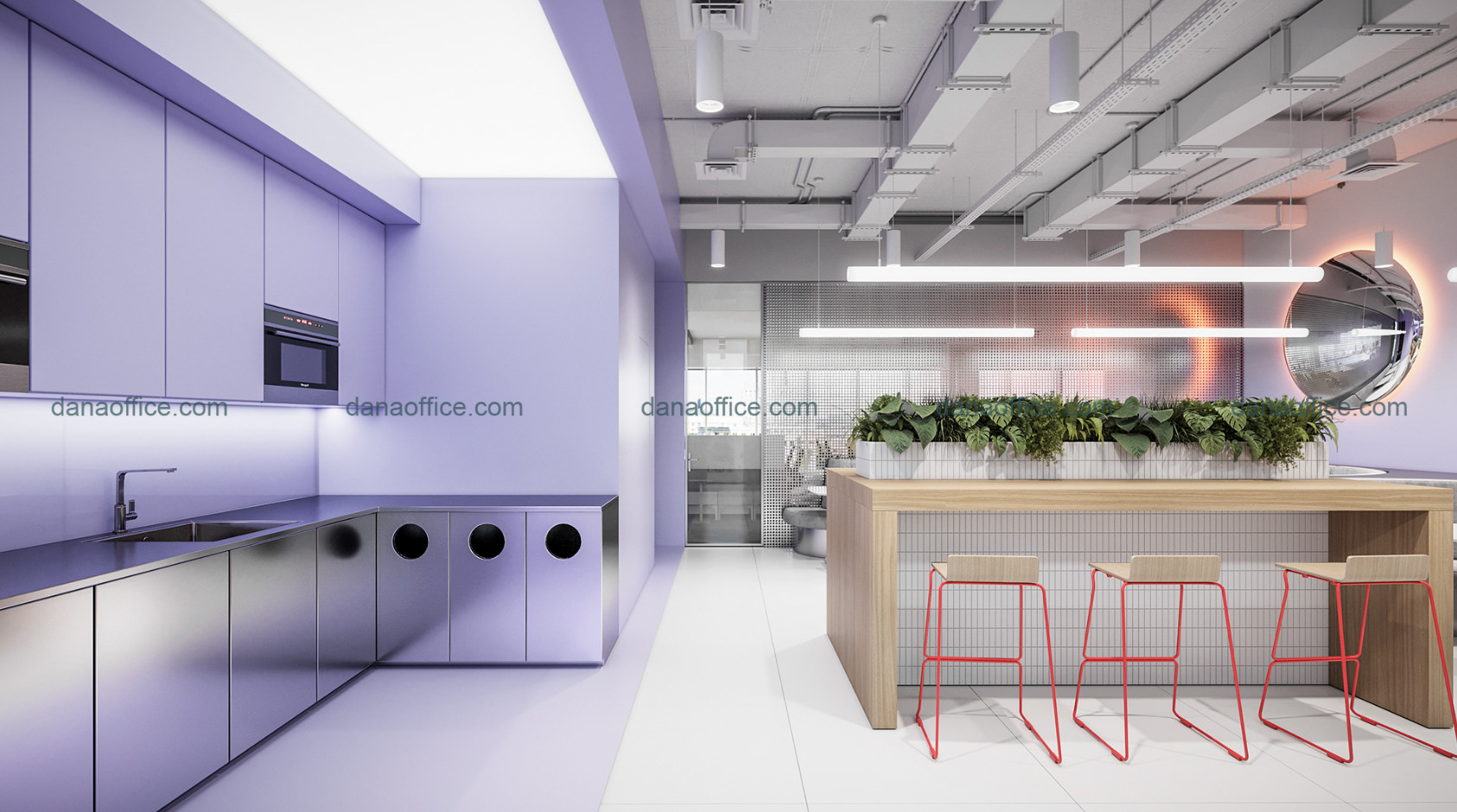 Thiết kế khu vực bếp nhỏ trong văn phòng