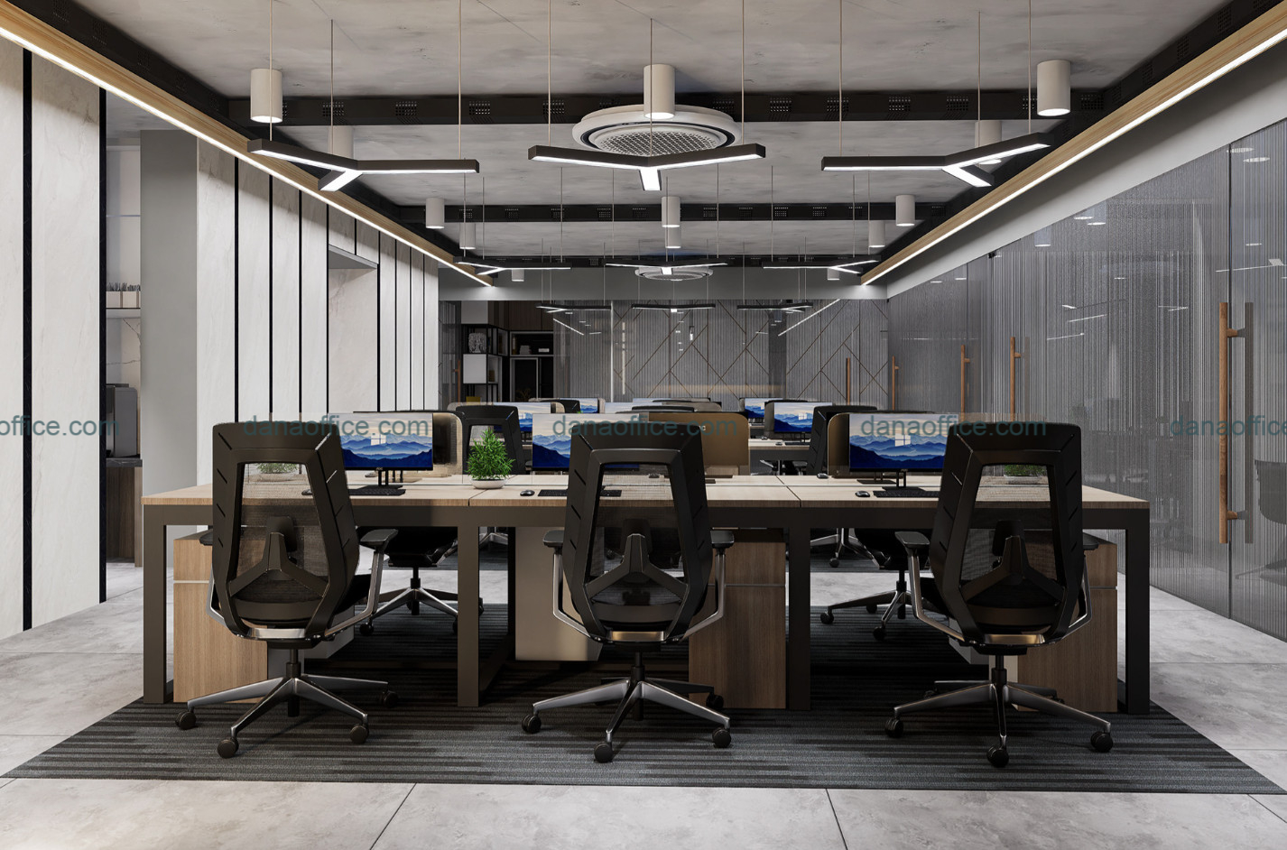 Thiết kế nội thất văn phòng đơn giản