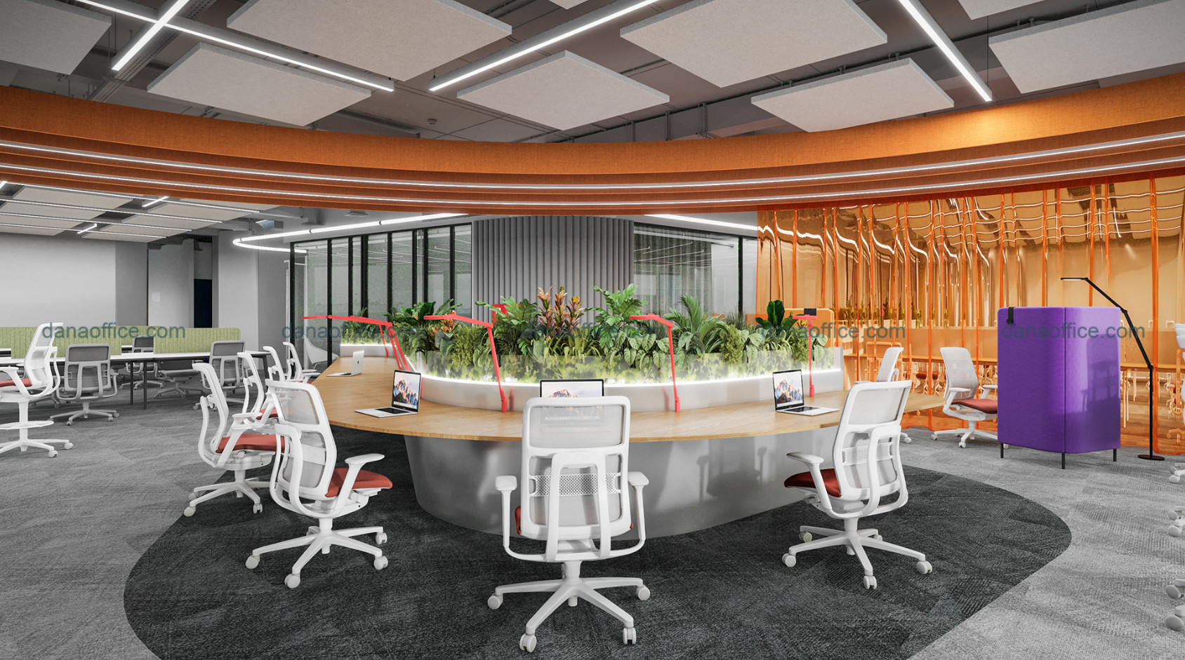 Thiết kế không gian làm việc mở