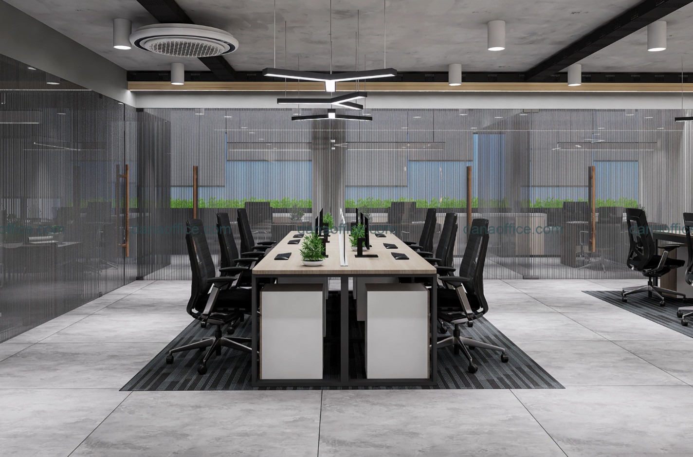 Thiết kế văn phòng 300m2 ấn tượng