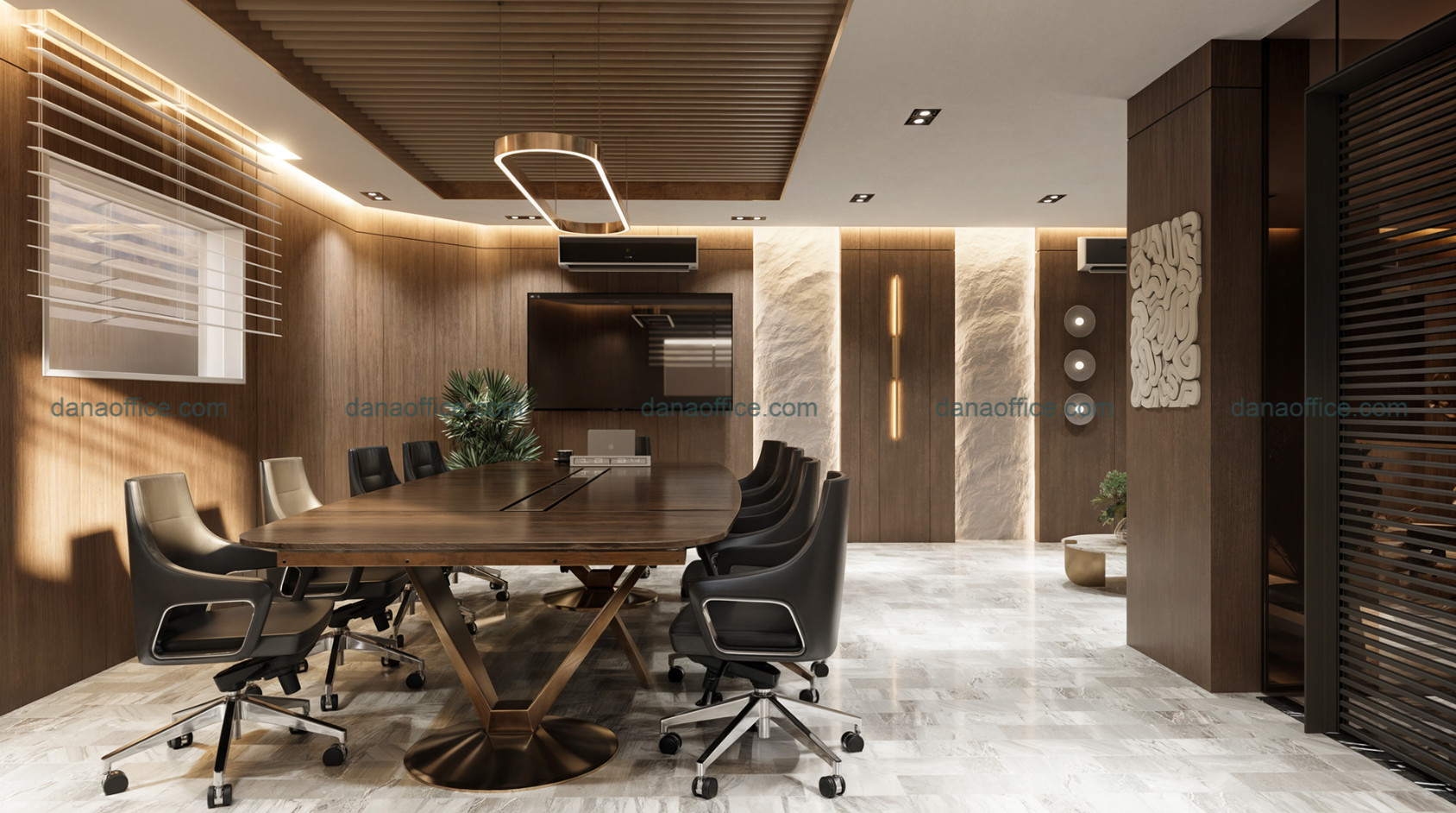 Thiết kế phòng họp sang trọng