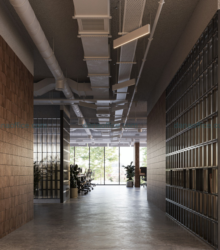 Văn phòng làm việc được thiết kế đón ánh sáng tự nhiên