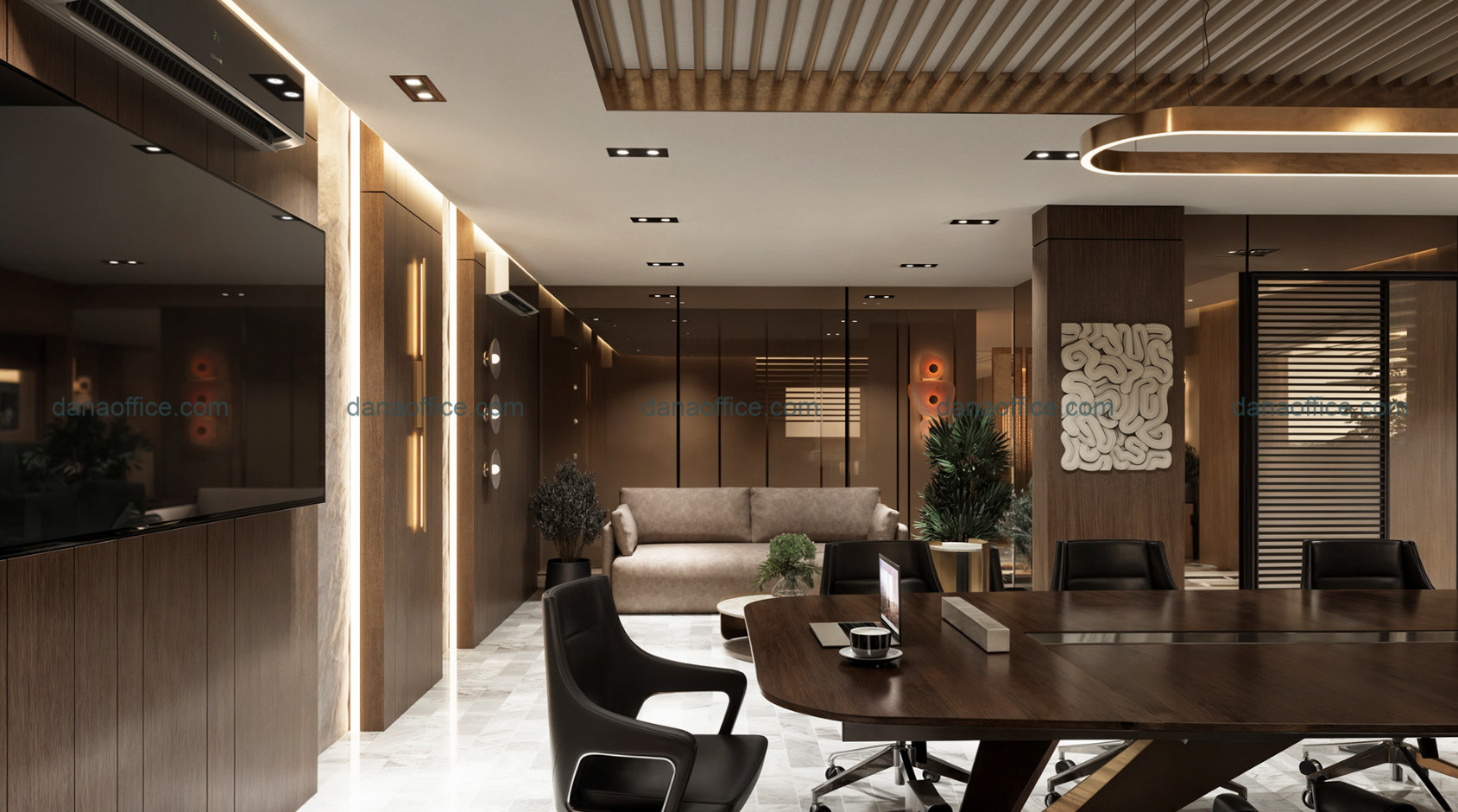 Lựa chọn tone màu trầm tạo cảm giác hiện đại, ấm cúng