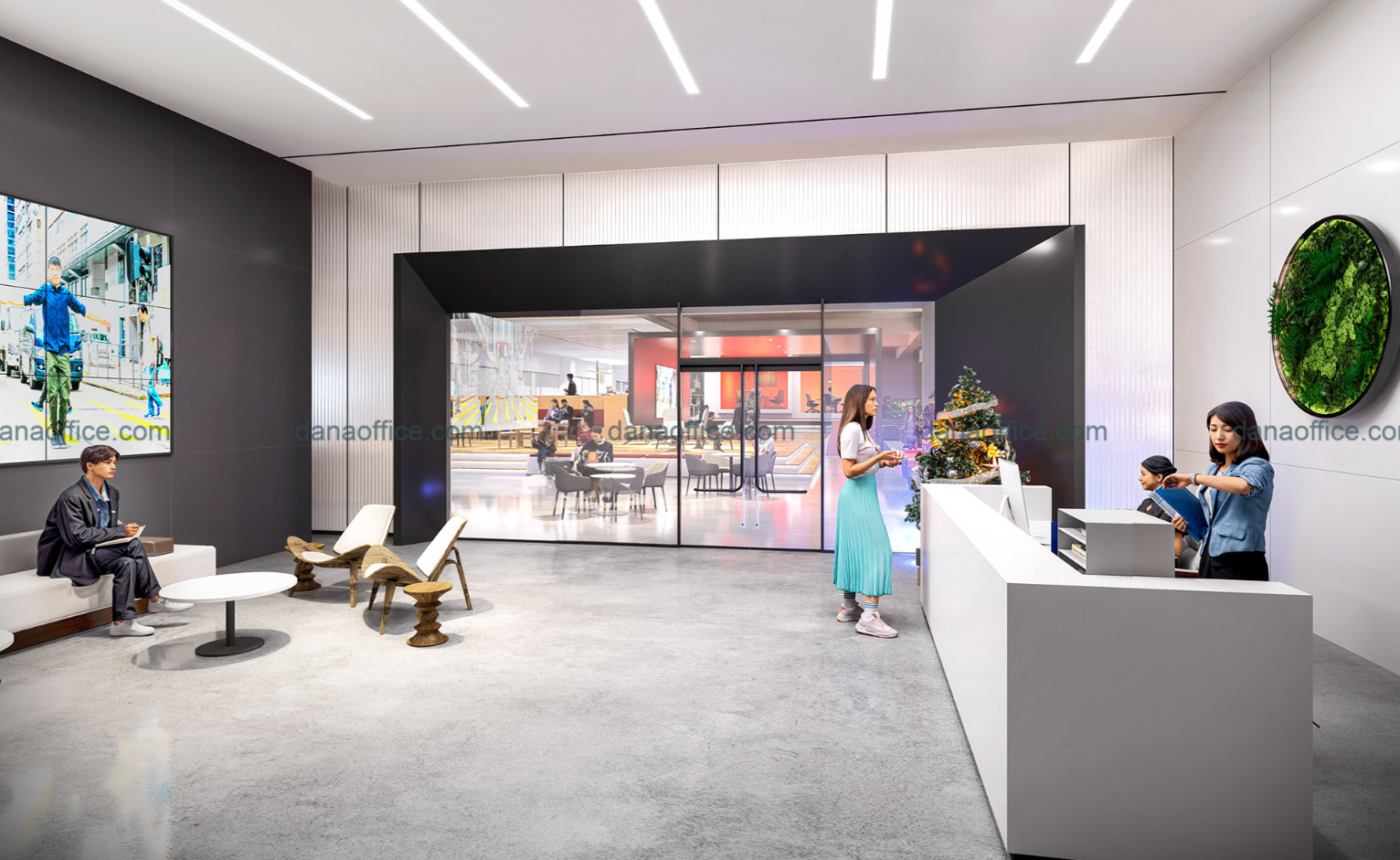 Thiết kế khu vực lễ tân ấn tượng