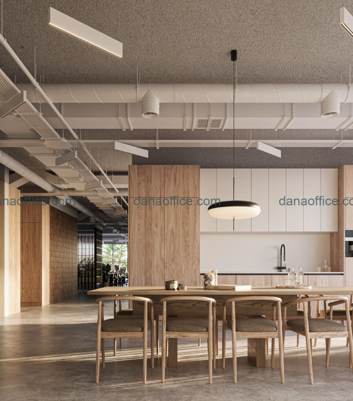 Thiết kế khu vực bếp riêng trong văn phòng