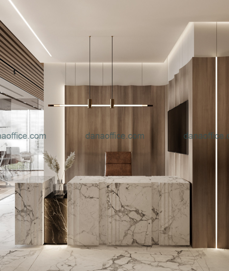 Thiết kế khu vực lễ tân chuyên nghiệp cho văn phòng nhỏ