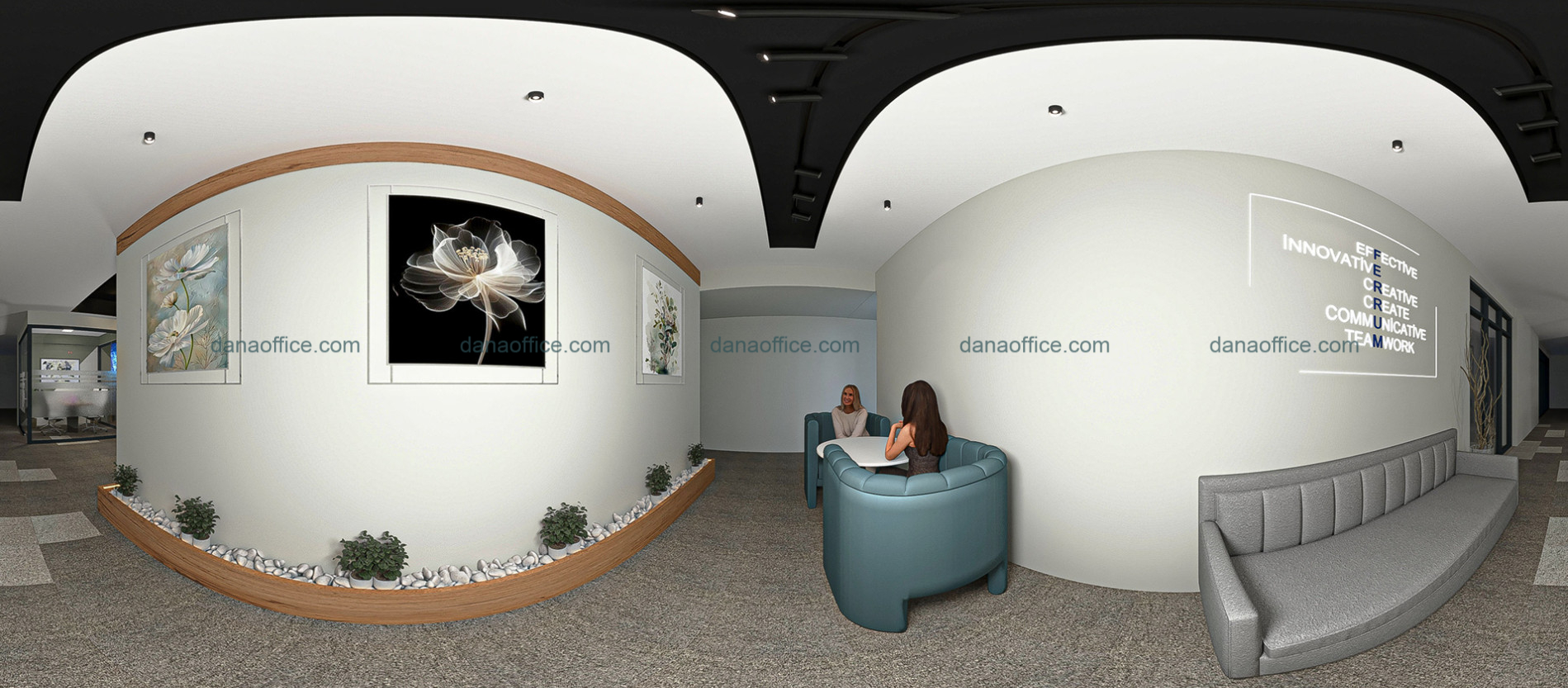 Thiết kế văn phòng đại diện diện tích nhỏ