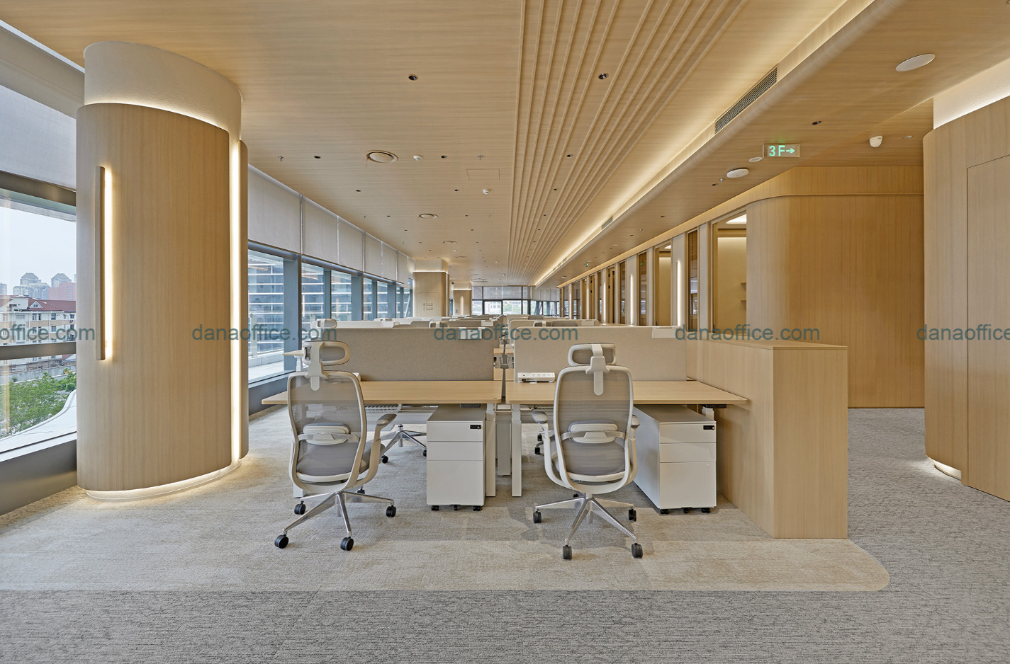 Thiết kế văn phòng du học đơn giản nhưng tinh tế