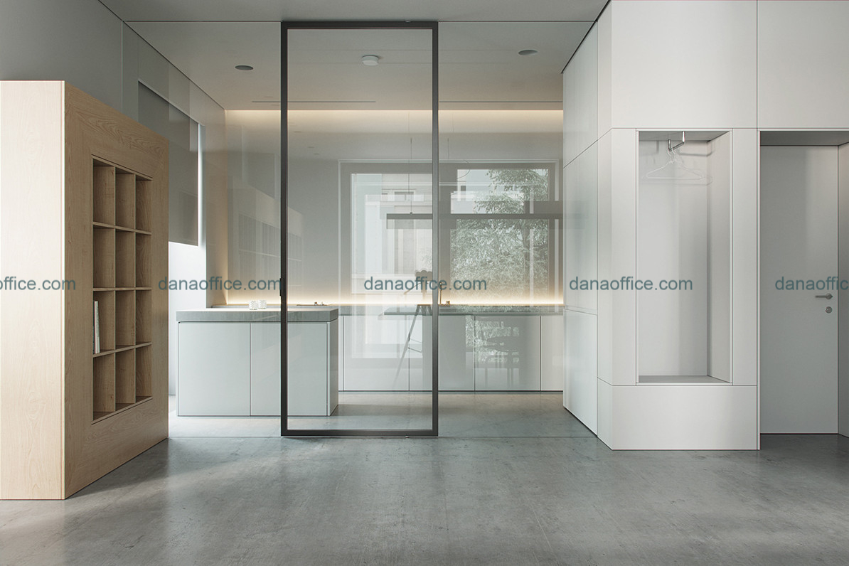 Thiết kế cửa kính giúp văn phòng rộng rãi hơn