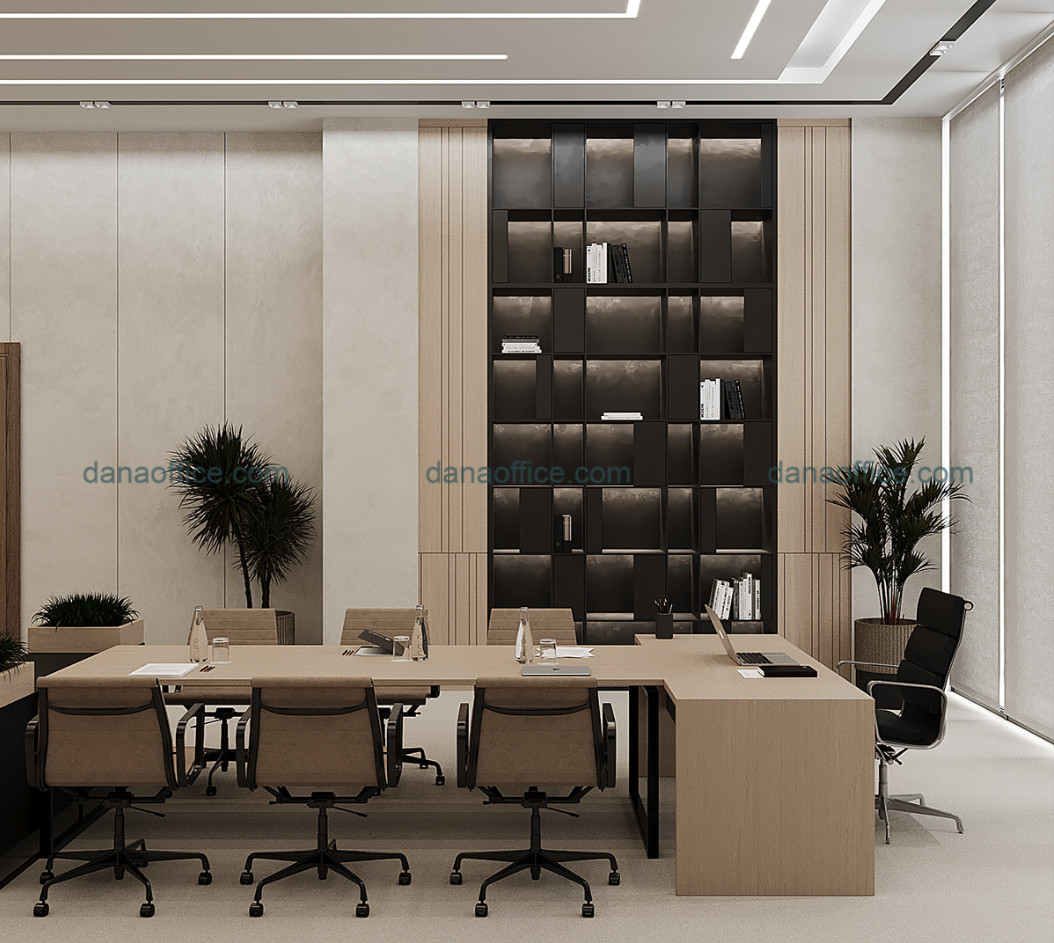 Thiết kế tủ âm tường giúp tiết kiệm không gian cho văn phòng nhỏ