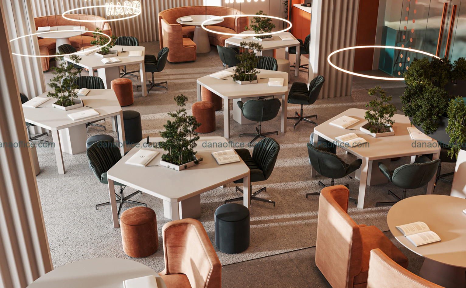 Thiết kế văn phòng làm việc theo không gian mở