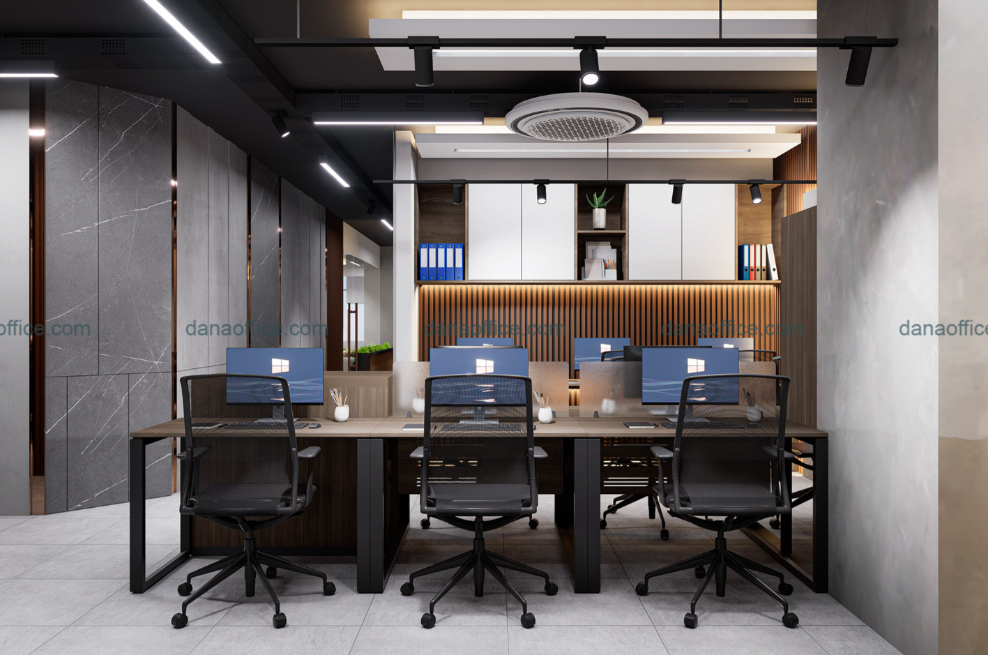 Thiết kế nội thất văn phòng tiện nghi
